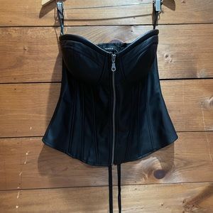 NWOT - Torrid Faux leather bustier top
